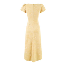 Load image into Gallery viewer, Summer French Gentle Elegant Jacquard Drawstring Waist Controlled Slimming Maxi Dress