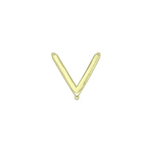 Load image into Gallery viewer, Large Gold V Shape Charm Pendant, Sku#LK1044