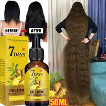 Load image into Gallery viewer, 7 Day Fast Hair Growth Oil Ginger Growth Hair Treatment Anti Hair Loss Men Women Scalp Treatment Serum Products Beauty Product