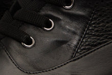 Load image into Gallery viewer, The Arata Black Leather Lace-Up Ankle Women Boot With a Side Zipper
