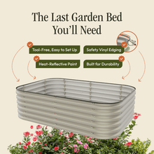 Load image into Gallery viewer, Gro-Rite "No Tools Needed" Premium Metal Raised Garden Bed Kit