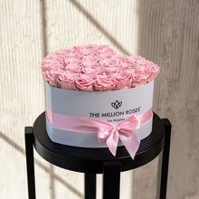 Load image into Gallery viewer, Heart White Box | Light Pink Roses