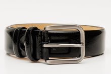 Load image into Gallery viewer, The Dodoma Black Patent Leather Belt