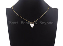 Load image into Gallery viewer, Enamel heart Pendant with CZ, Z412