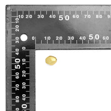 Load image into Gallery viewer, Matte Blushed Gold Faceted Oval Spacer Beads, Sku#A198