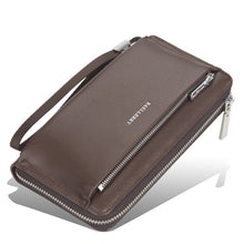 Load image into Gallery viewer, Men's Large Capacity Zippered Clutch Bag – PU Leather Business Wallet Wristlet