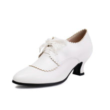 Load image into Gallery viewer, Women's Pointed-Toe Chunky Heel Dress Shoes - Waterproof Platform Pumps