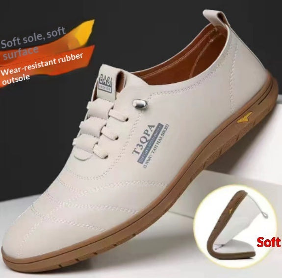 Business Casual Patent Leather Round Toe Flat Loafers