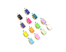 Load image into Gallery viewer, Enamel Heart Spacer Beads, Sku#G432