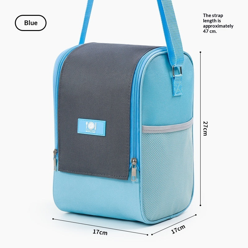 Insulated Lunch Box Bag | Round & Square Thermal Tote with Aluminum Foil Lining