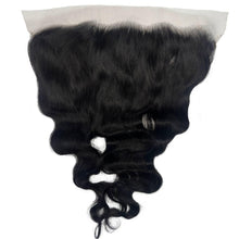 Load image into Gallery viewer, Jet Black Body Wave 13x6 HD Lace Human Hair Frontal