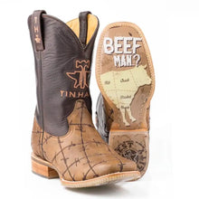 Load image into Gallery viewer, Tin Haul Don't Fence Me In/Butcher Shop - Men's Leather Cowboy Boot