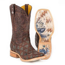 Load image into Gallery viewer, Tin Haul Triangles/Anvil Of Power - Men's Leather Cowboy Boot