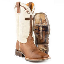Load image into Gallery viewer, Tin Haul Show Of Faith/Fellowship - Men's Leather Cowboy Boot