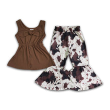 Load image into Gallery viewer, Brown Cow Bells Pants Outfit