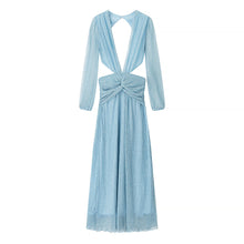 Load image into Gallery viewer, Beach Vacation Sexy Dress Women Summer Cropped Outfit Solid Color Seaside Atmosphere Maxi Dress