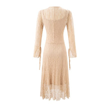 Load image into Gallery viewer, Summer Vintage Adult Woman Casual Drawstring Strap Flattering Figure Dress