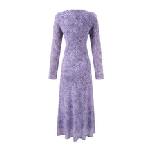 Load image into Gallery viewer, Summer Vacation Beach Casual Sexy V neck Tied Long Sleeves Dress