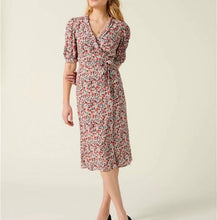Load image into Gallery viewer, Women Clothing V neck Short Sleeve Lace up Niche Dress