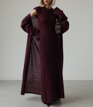 Load image into Gallery viewer, Women Autumn Knitted Cardigan Sleeveless Dress Two Piece Sets Women