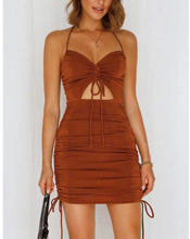 Load image into Gallery viewer, Women Lace Drawstring Dress