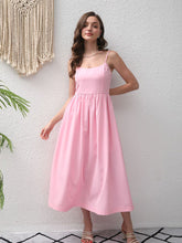 Load image into Gallery viewer, Summer Suspender Maxi Dress Backless Elegant French Dress Elegant Big Hem Dress