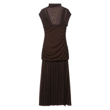 Load image into Gallery viewer, Summer Floral Ribbon Silk Net Stitching Dress