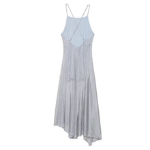 Load image into Gallery viewer, Women Wear Metal Color Thread Midi Dress Sling Dress