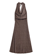 Load image into Gallery viewer, Women Clothing Autumn Backless Metallic Dress
