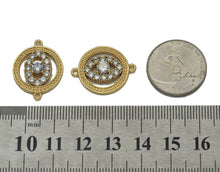 Load image into Gallery viewer, Big CZ Evil Eye Round Charm, Sku#LK665