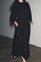 Load image into Gallery viewer, Women Pleated Poplin Dress