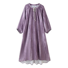 Load image into Gallery viewer, Women Clothing Western Linen Tie Dyed Long Shirt Dress