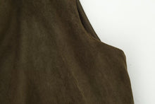 Load image into Gallery viewer, Early Autumn Women Clothing French Suede Leather Mid-Length Irregular Asymmetric Dress