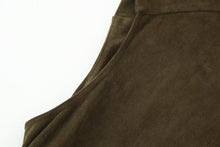 Load image into Gallery viewer, Early Autumn Women Clothing French Suede Leather Mid-Length Irregular Asymmetric Dress