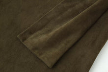 Load image into Gallery viewer, Early Autumn Women Clothing French Suede Leather Mid-Length Irregular Asymmetric Dress