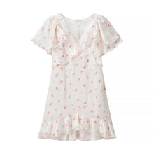 Load image into Gallery viewer, Elegant Women Design Floral Casual Silky Floral Dress