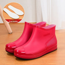 Load image into Gallery viewer, Women's Waterproof Rain Boots – Non-Slip Low-Cut Short Boots for All Seasons