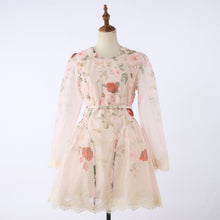 Load image into Gallery viewer, Women Elegant Printed Leopard Print Linen Wrap Around Dress