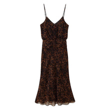 Load image into Gallery viewer, Women Clothing Autumn Lightly Mature Animal Print Midi Strap Dress
