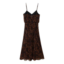 Load image into Gallery viewer, Women Clothing Autumn Lightly Mature Animal Print Midi Strap Dress
