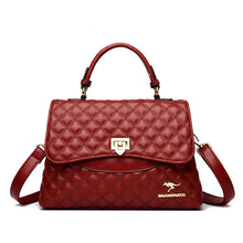 Load image into Gallery viewer, Diamond-Quilted PU Leather Crossbody Shoulder Bag – Streetwear Everyday Handbag for Women