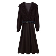 Load image into Gallery viewer, Women Clothing With Belt Stitching Midi Dress