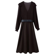 Load image into Gallery viewer, Women Clothing With Belt Stitching Midi Dress