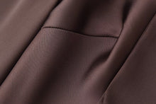 Load image into Gallery viewer, Autumn Women Coat Silk Satin Texture Scarf Dress