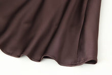 Load image into Gallery viewer, Autumn Women Coat Silk Satin Texture Scarf Dress
