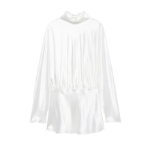 Load image into Gallery viewer, Love Clothes Autumn Solid Color Satin Design Dress