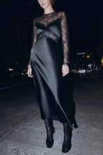 Load image into Gallery viewer, Women Clothing Winter Sexy Long Sleeve Lace Stitching Dress