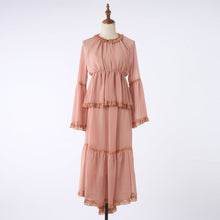 Load image into Gallery viewer, Woman Dress With Ruffled Edge Trim