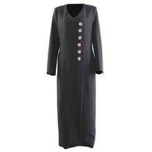 Load image into Gallery viewer, Early Autumn Heavy Industry Personalized Cut Three Dimensional Floral Decoration Mid Length Trench Coat Overcoat Coat Women