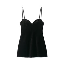 Load image into Gallery viewer, Women Clothing Summer Fluffy Hem Camisole Short Dress